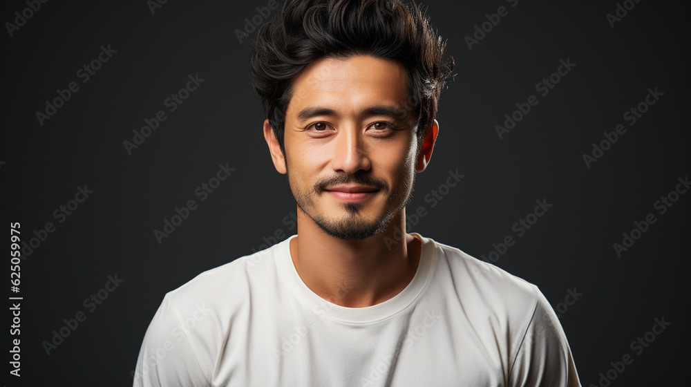 Portrait of asian man, Generative AI Portrait of asian man, Generative AI