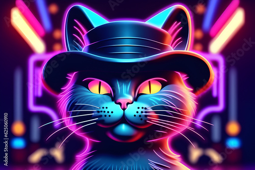 a cat in a fancy night.
Generative AI