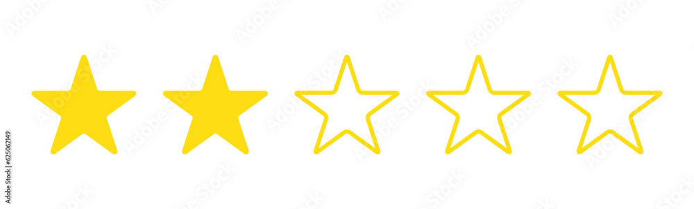 Two stars customer product rating review flat icon, Choice icon. Line style simple element from e-commerce icons collection. Pixel perfect simple best choice icon for web design, Two stars customer product rating review flat icon, Choice icon. Line style simple element from e-commerce icons collection. Pixel perfect simple best choice icon for web design,