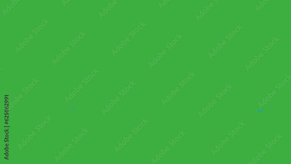 Animation loop video splash element cartoon effect on green screen background Animation loop video splash element cartoon effect on green screen background