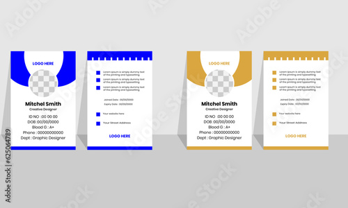 University / Company ID Card Template.