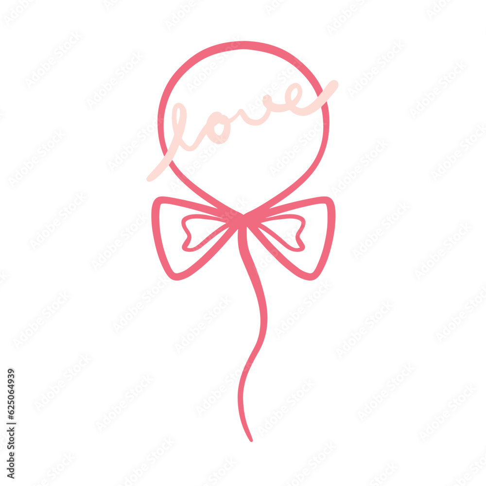 Cute balloon line art Cute balloon line art