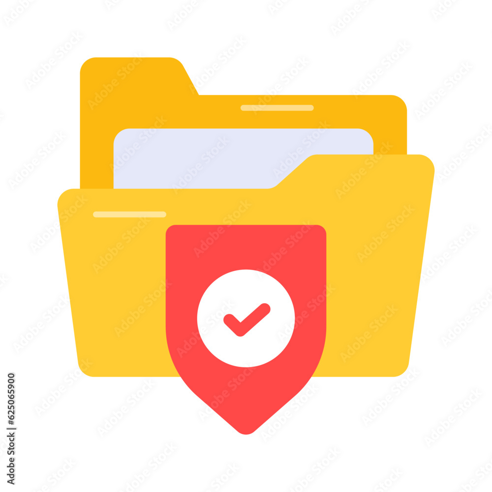 Secure folder vector design in modern and trendy style Secure folder vector design in modern and trendy style