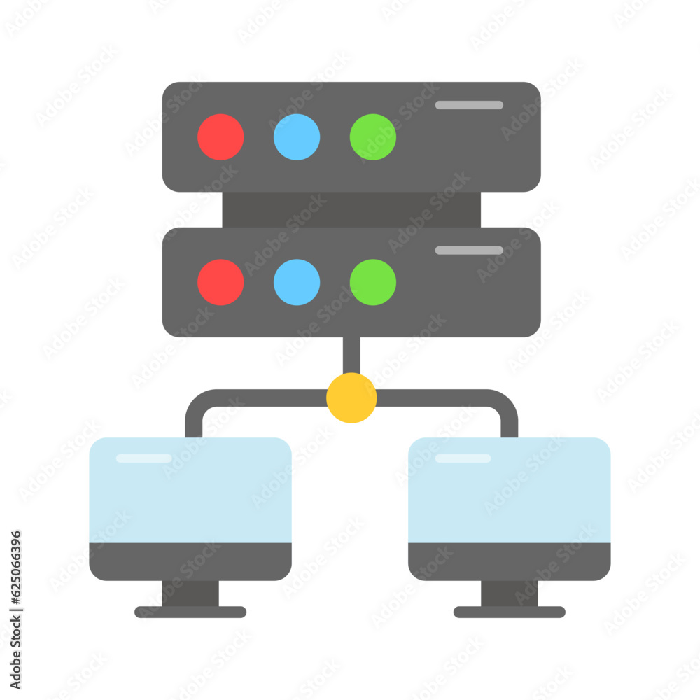 Check this beautifully designed icon of network server in modern style Check this beautifully designed icon of network server in modern style