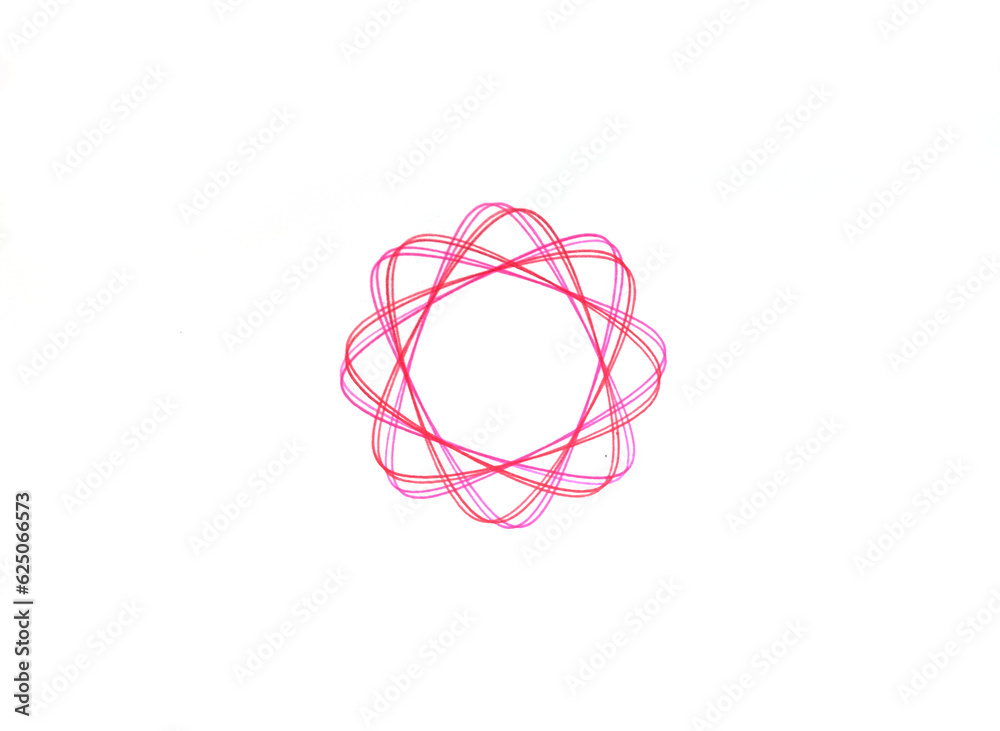 Abstract Spirograph writing designs Round symbol Abstract Spirograph writing designs Round symbol