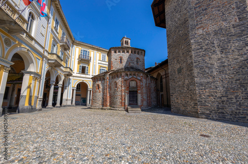BIELLA, ITALY, JUNE 1, 2023 - Baptistery of Biella in Piedmont, Italy