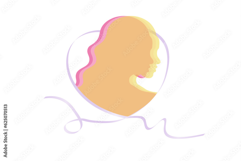 Colorful Silhouettes of woman enveloped by ribbon. Editable Vector Illustration. Design element, icon.
Colorful Silhouettes of woman enveloped by ribbon. Editable Vector Illustration. Design element, icon.