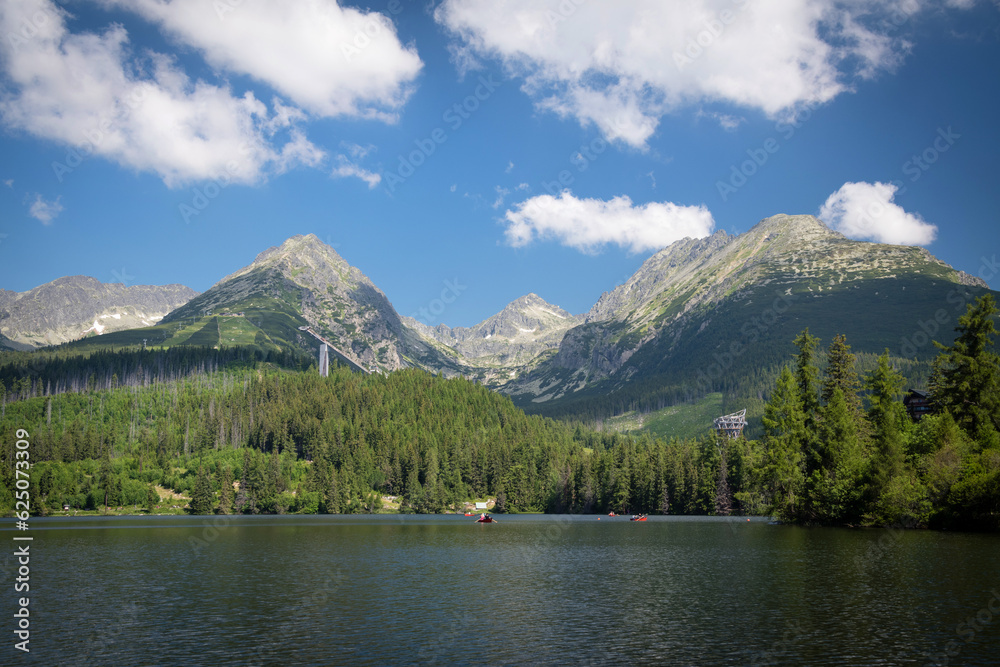 Strbske Pleso Lake in the National Park High Tatras, Slovakia