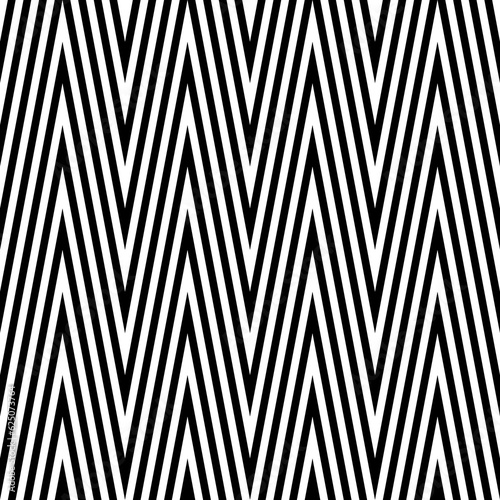 Zigzag lines. Jagged stripes. Seamless surface pattern design with sharp waves ornament. Repeated chevrons wallpaper. Digital paper for page fills, web designing, textile print. Vector illustration.
