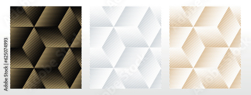 Set of abstract geometric patterns. Seamless vector backgrounds. Colored ornaments Graphic modern patterns Simple lattice graphic design