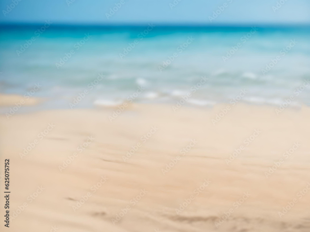 sand beach and blue sky. AI Generated. sand beach and blue sky. AI Generated.