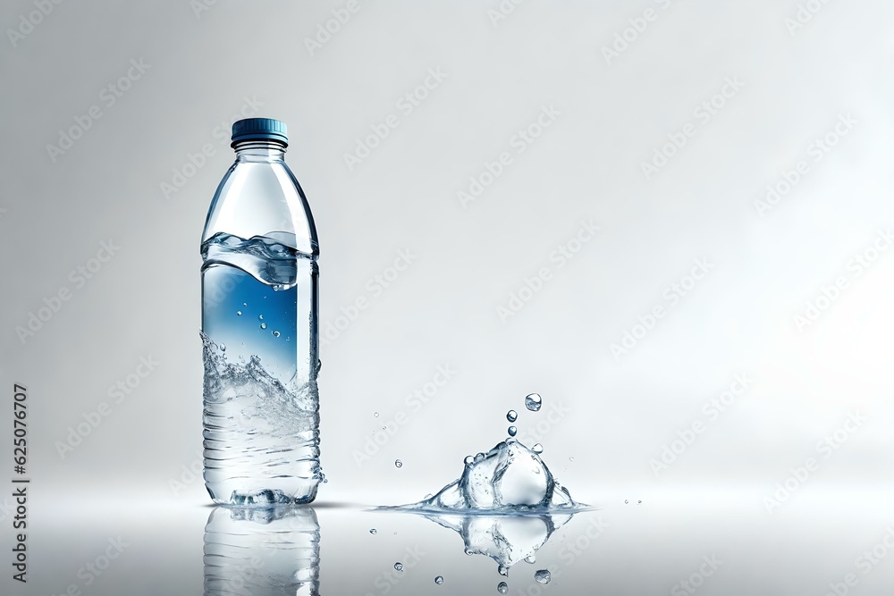 bottle of water isolated on white generative in ai bottle of water isolated on white generative in ai