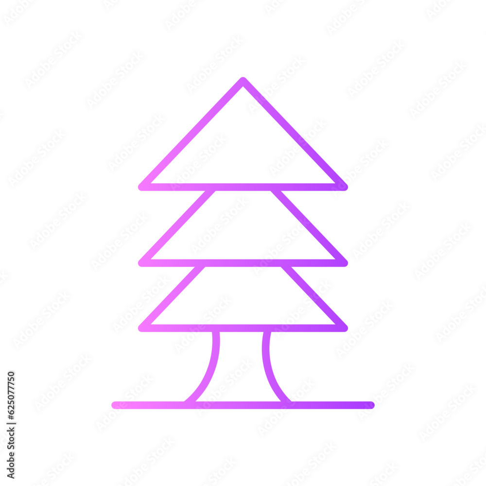 pine gradient icon pine gradient icon