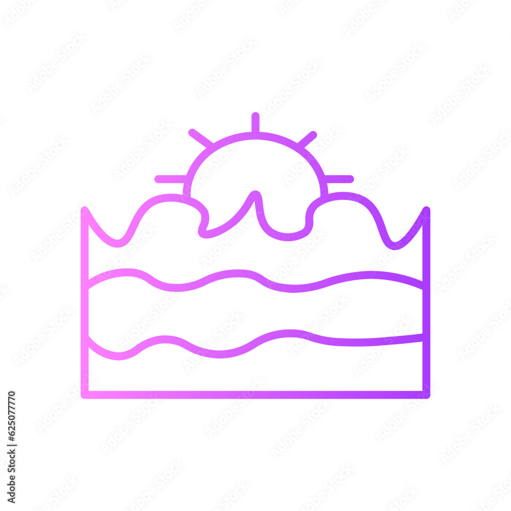 Fototapeta premium sunset gradient icon