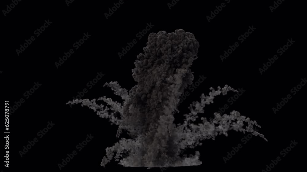 Large Explosion Separate3 Clip on Alpha Channel. 3D rendering. Element footage or background and separate luma matte 3 clip with alpha channel. Large Explosion Separate3 Clip on Alpha Channel. 3D rendering. Element footage or background and separate luma matte 3 clip with alpha channel.