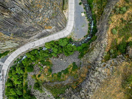 High resolution drone image of the beautiful Boven-Azatvallei- Azat Valley- Armenia