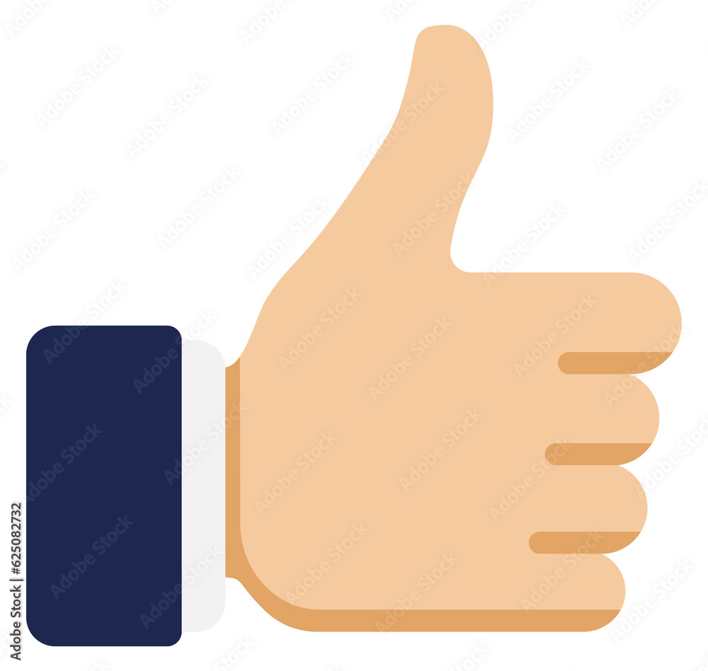 Thumb up hand gesture icon. Like symbol Thumb up hand gesture icon. Like symbol