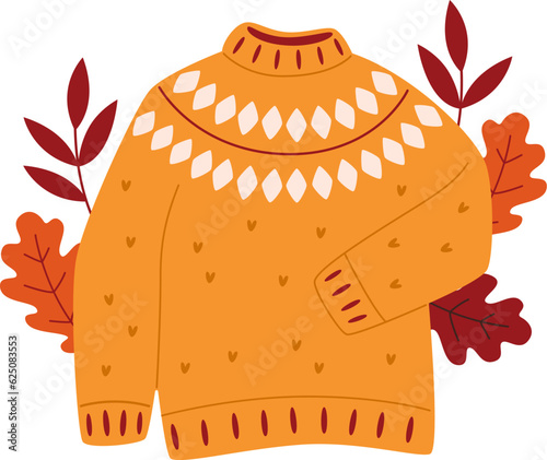 Sweater With Leaves