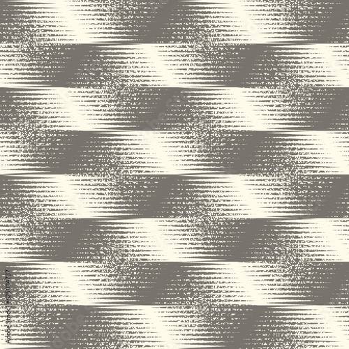 Monochrome Glitch Effect Textured Checked Pattern