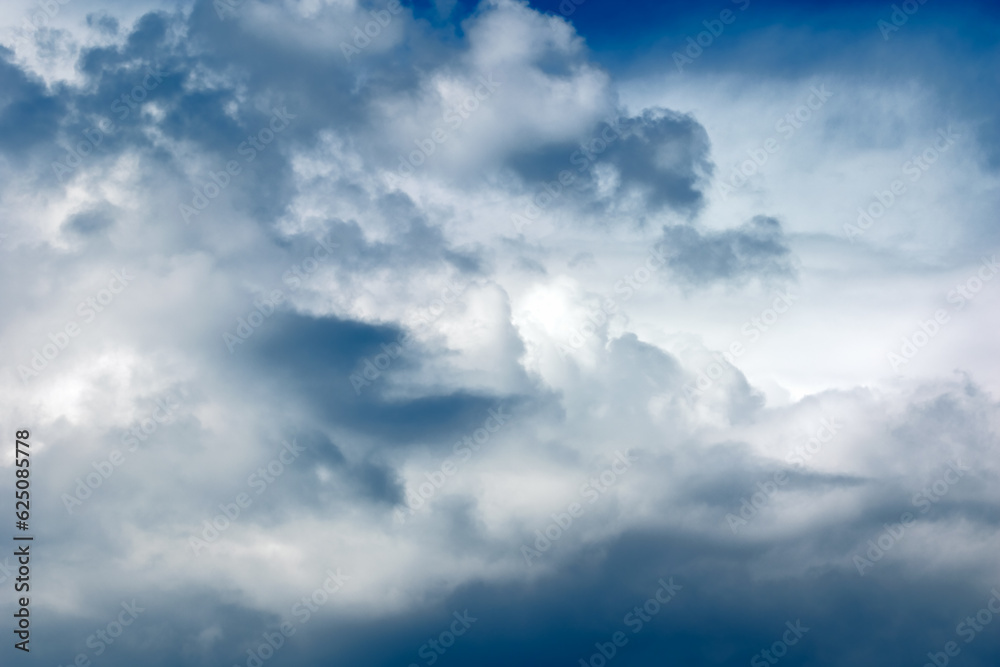 Dark stormy clouds background. Clouds on sky.