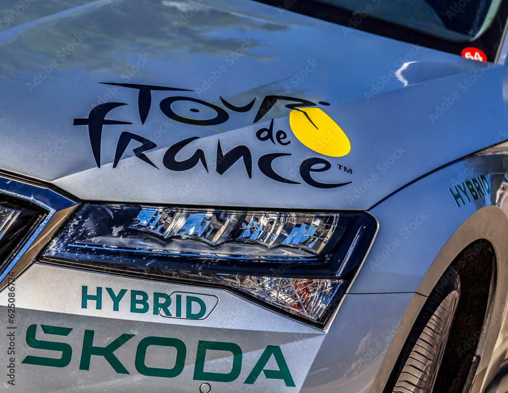 Tour de France Car Le Tour de France 2023 Culoz, France July 14th