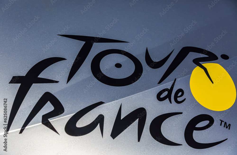 Tour de France Car Le Tour de France 2023 Culoz, France July 14th, 2023 Closeup of the