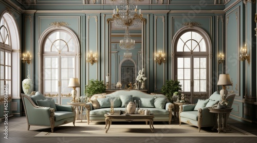 European classical style luxury living room design, classical style luxury living room, European style luxury living room