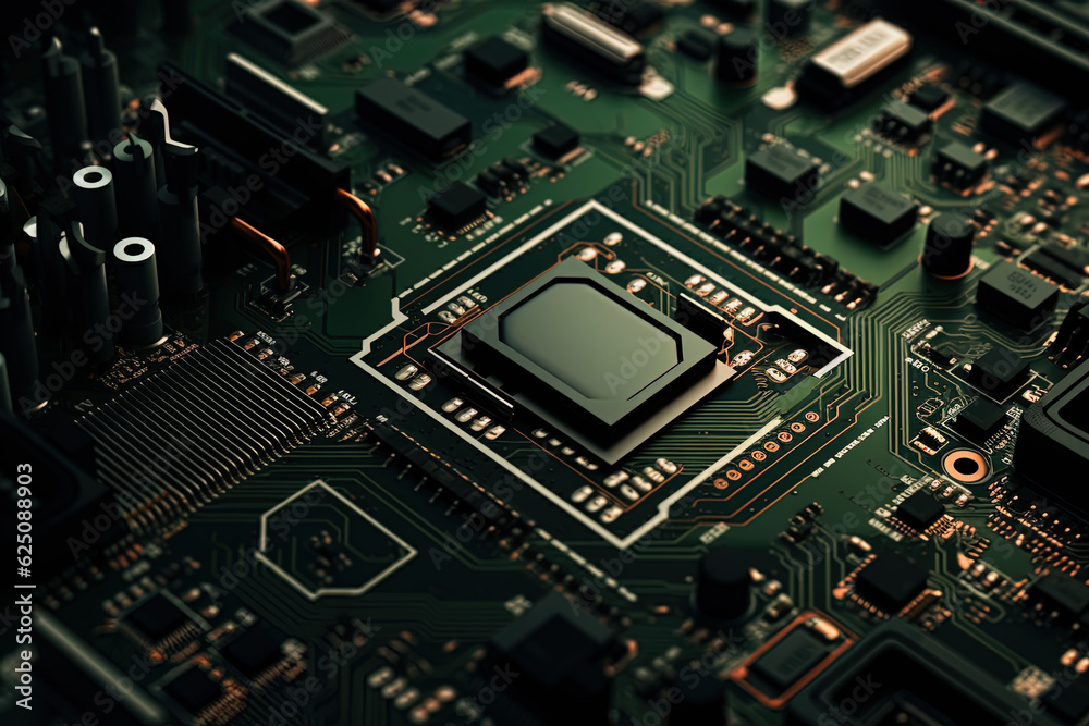 Obraz premium electronic boards, Generative AI