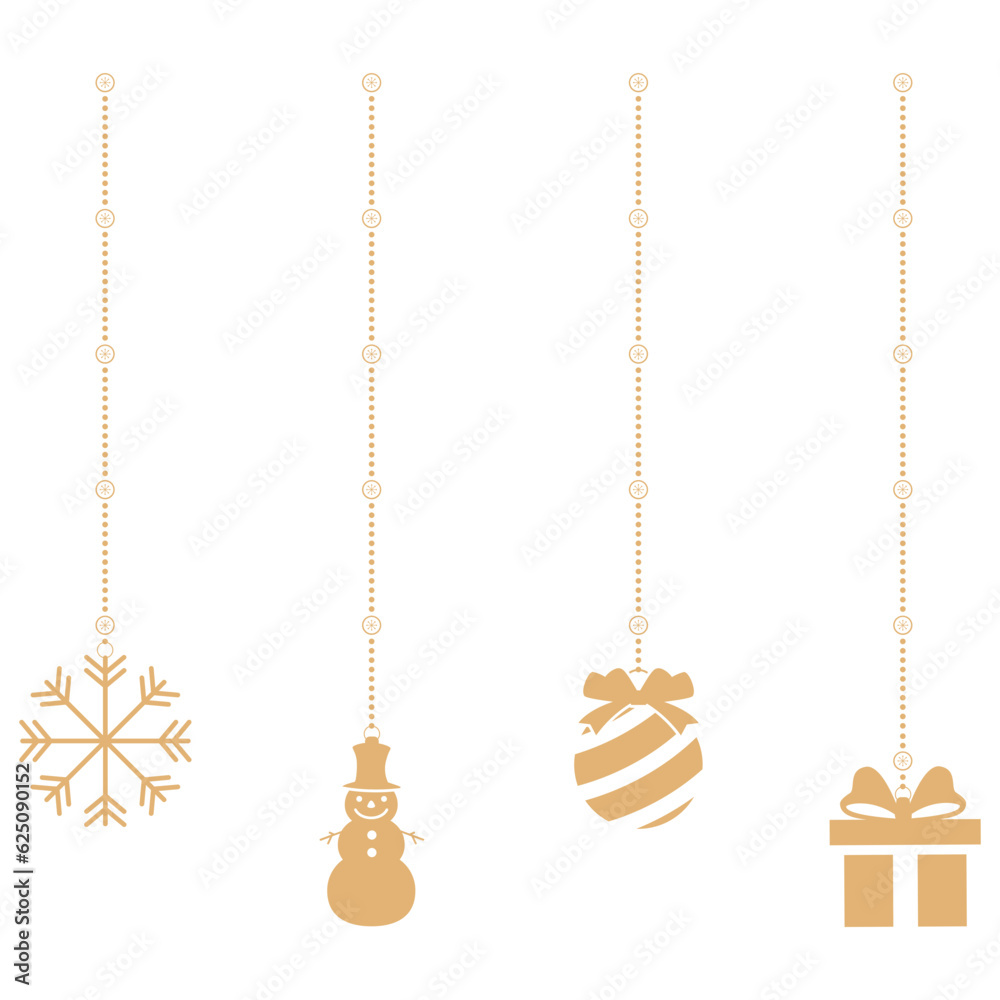 Christmas Hanging Line Baubles Christmas Hanging Line Baubles