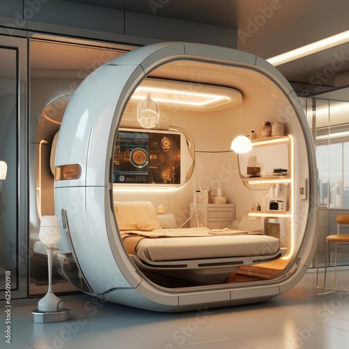 Capsule type apartment, high technology