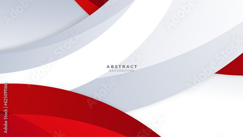 Modern abstract red white background