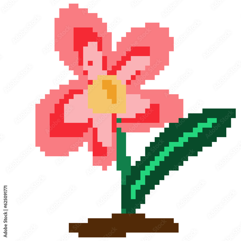 pixel flower pixel flower