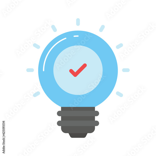 Light bulb denoting concept of idea vector, editable icon