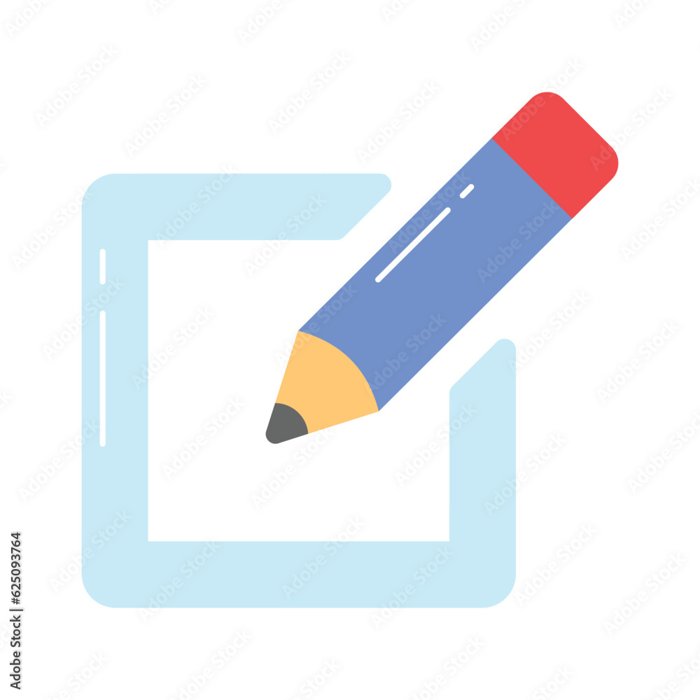 Concept icon of edit in flat design style, ready to use vector Concept icon of edit in flat design style, ready to use vector