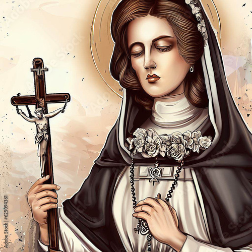 saint rose de lima illustration photo