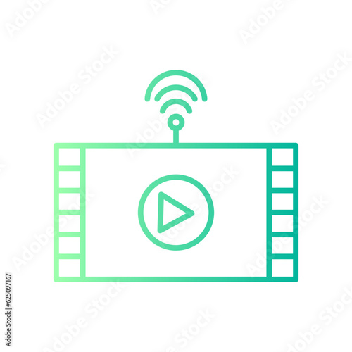 cinematographic gradient icon