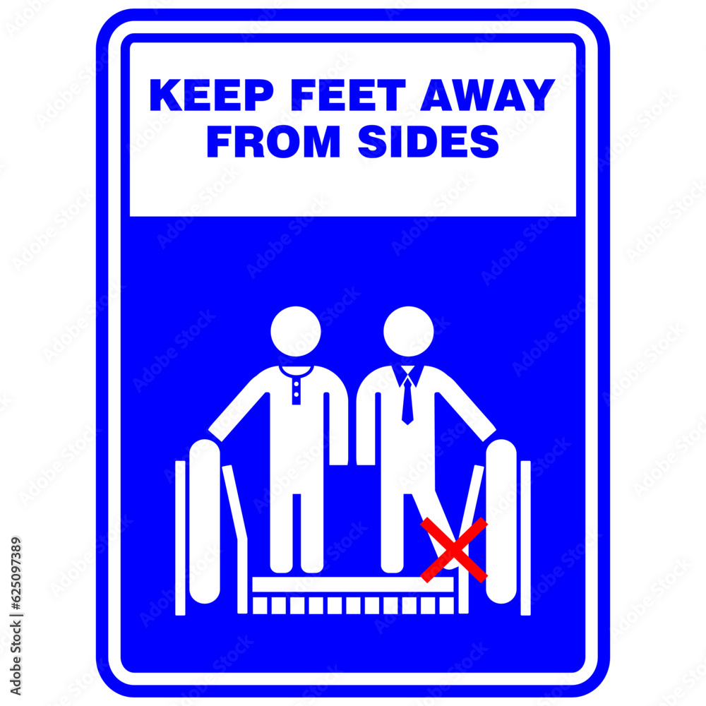 Keep Feet away from sides, sign and sticker vector Keep Feet away from sides, sign and sticker vector