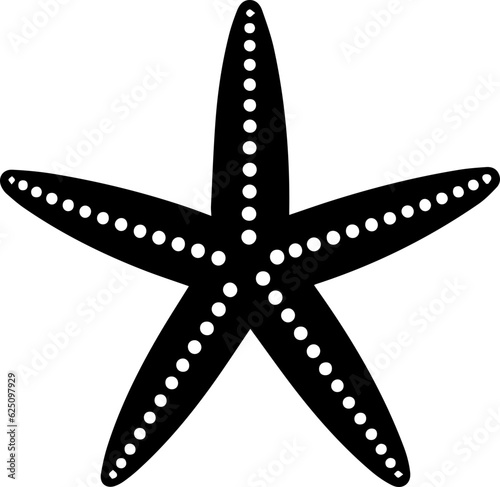 Starfish silhouette icon 3