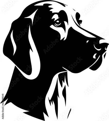 Hound dog silhouette icon 1