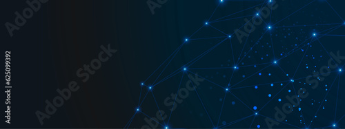 A beautiful Abstract digital technology background with network connection lines.