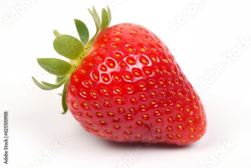 Strawberry Isolated on White Background. Generative AI