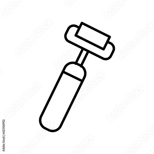 paint roller line icon