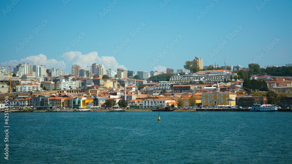 Beautiful view of a city center of Porto 