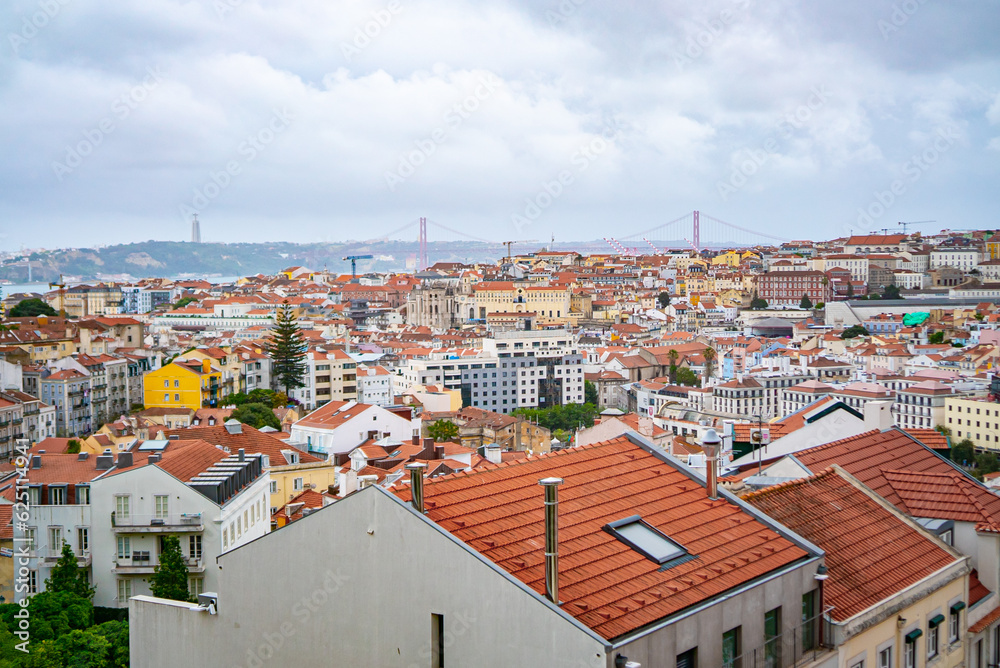 Lisbon skyline at Alfama, one of the city’s older districts