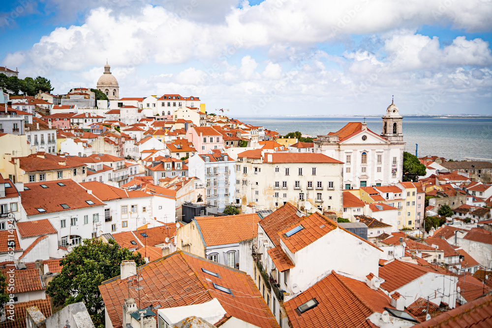 Lisbon skyline at Alfama