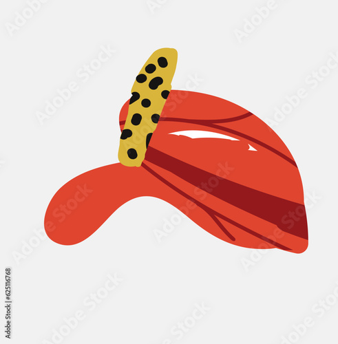 old abstract flower anthurium, beautiful hand drawn blossom perfect for postcards, wallpaper, pattern fills, web page background, surface textures. Modern bold  floral
