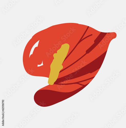 old abstract flower anthurium, beautiful hand drawn blossom perfect for postcards, wallpaper, pattern fills, web page background, surface textures. Modern bold  floral