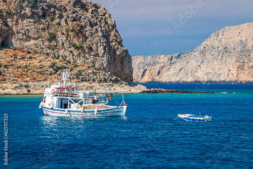 boats in the bay of Balos © Alexandru