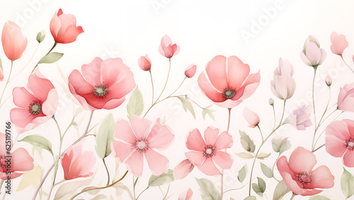 Wallpaper Mural flowers_seamless_botanical_watercolor_floral_background Torontodigital.ca