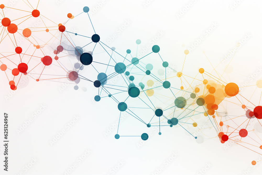 An image of a network of interconnected dots, with varying colors, representing diversity and inclusivity in a community Generative AI An image of a network of interconnected dots, with varying colors, representing diversity and inclusivity in a community Generative AI